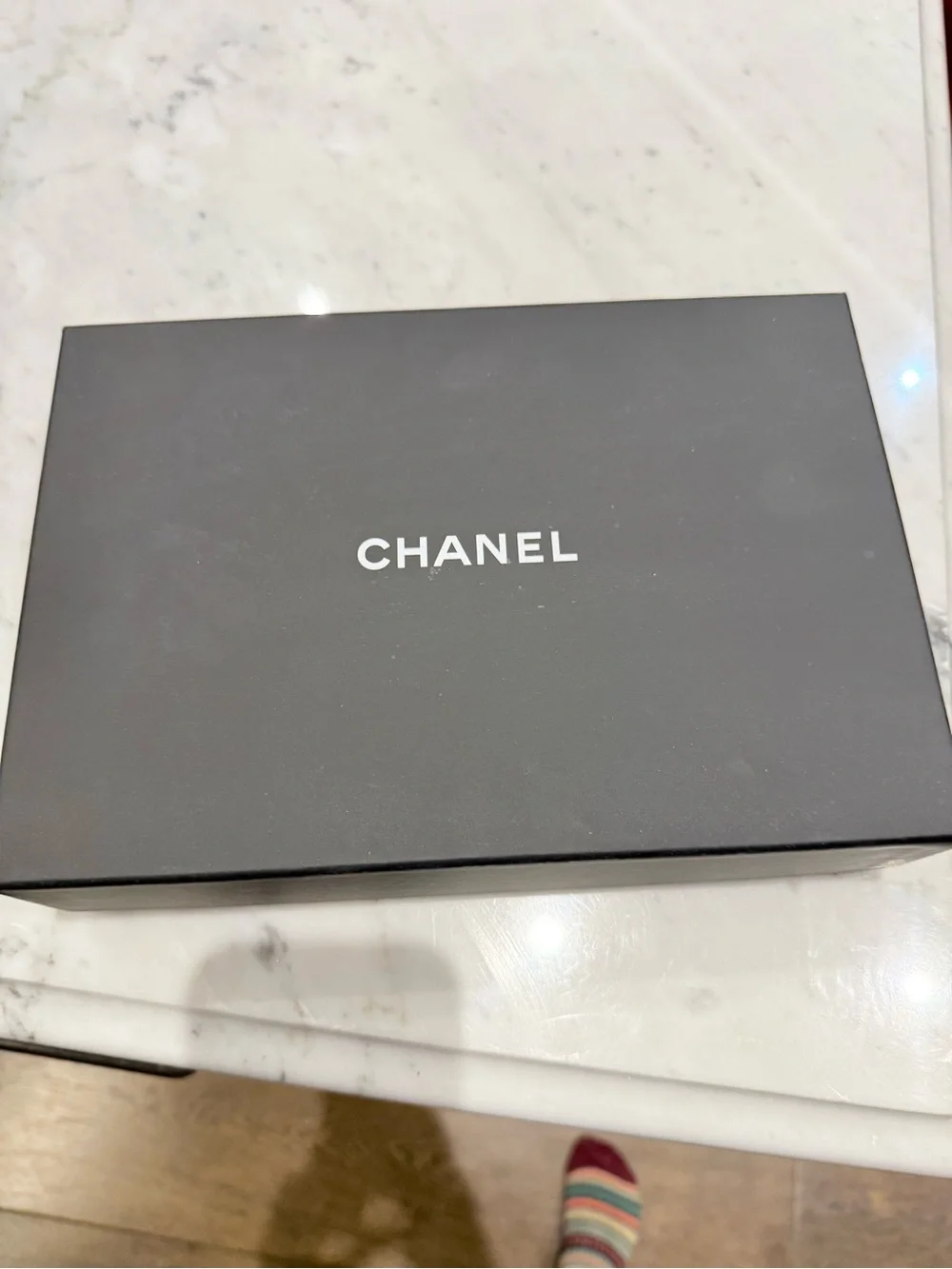 CHANEL Quilted Lambskin Shoulder Bag in Taupe